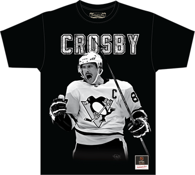 Mitchell & Ness Sidney Crosby Pittsburgh Penguins Black Center of Attention T-Shirt