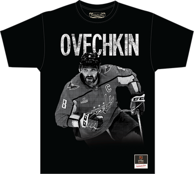 Mitchell & Ness Alexander Ovechkin Washington Capitals Black Center of Attention T-Shirt