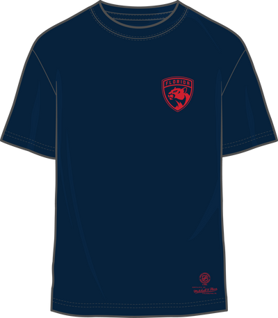 Mitchell & Ness Florida Panthers Navy Penalty Box 4.0 Arch T-Shirt