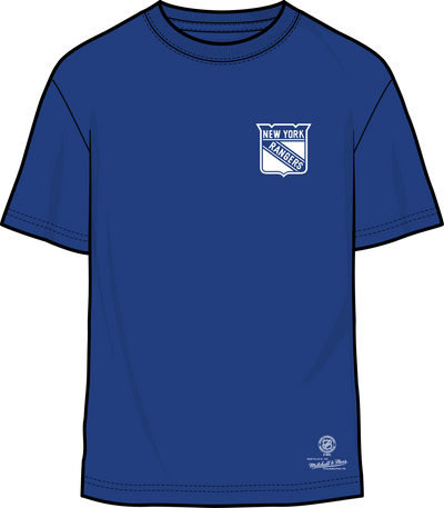 Mitchell & Ness New York Rangers Royal Penalty Box 4.0 Arch T-Shirt