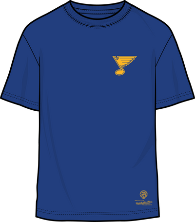 Mitchell & Ness St. Louis Blues Royal Penalty Box 4.0 Arch T-Shirt