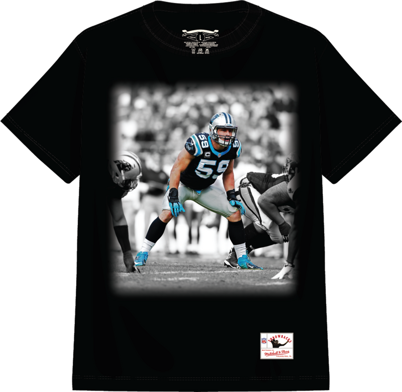 Mitchell & Ness Luke Kuechly Carolina Panthers Black Moments T-Shirt