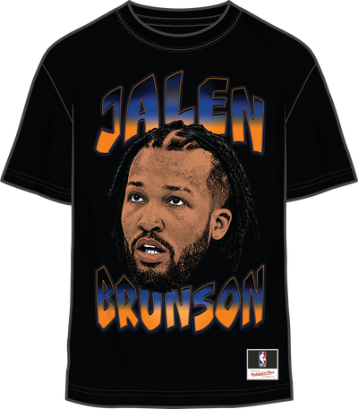 Mitchell & Ness Jalen Brunson New York Knicks Black Big Face