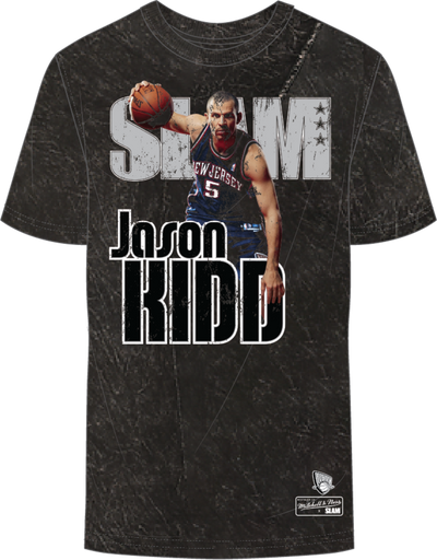 Mitchell & Ness New Jersey Nets Black Slam Vintage T-Shirt