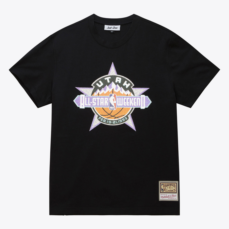 Mitchell & Ness All-Star 1993 Black Just Don Sugar Overlay T-Shirt