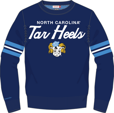 Mitchell & Ness University of North Carolina Navy Head Coach Sweater Tar Heels