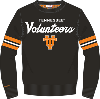 Mitchell & Ness University of Tennessee Black Head Coach Sweater Volunteers