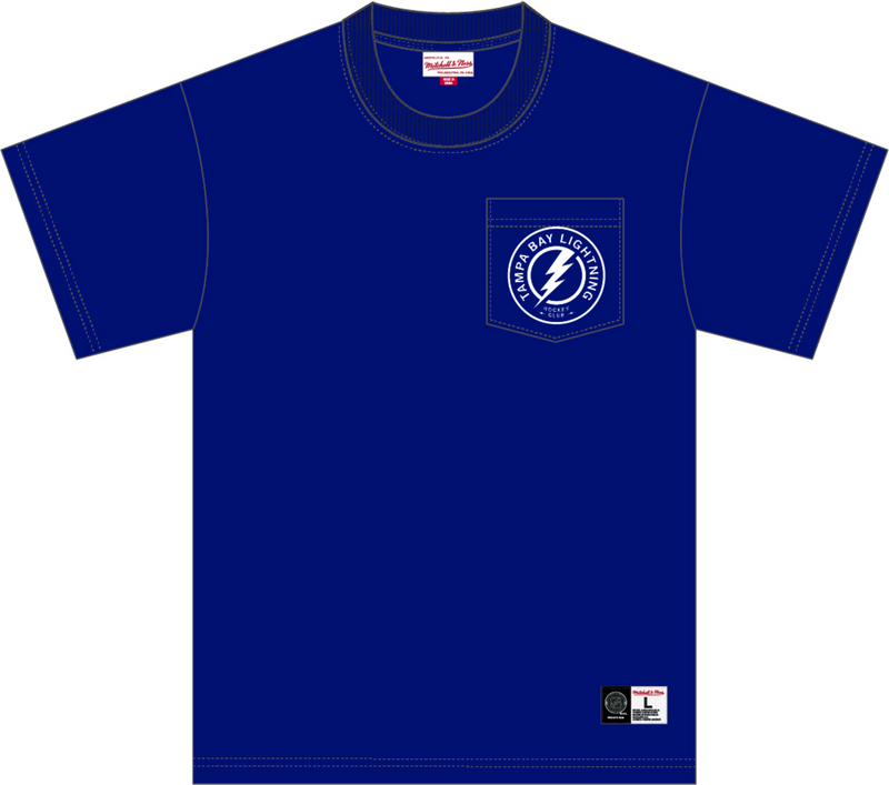 Mitchell & Ness Tampa Bay Lightning Royal Premium Pocket T-Shirt