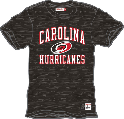 Mitchell & Ness Carolina Hurricanes Black Current Logo Legendary Slub T-Shirt