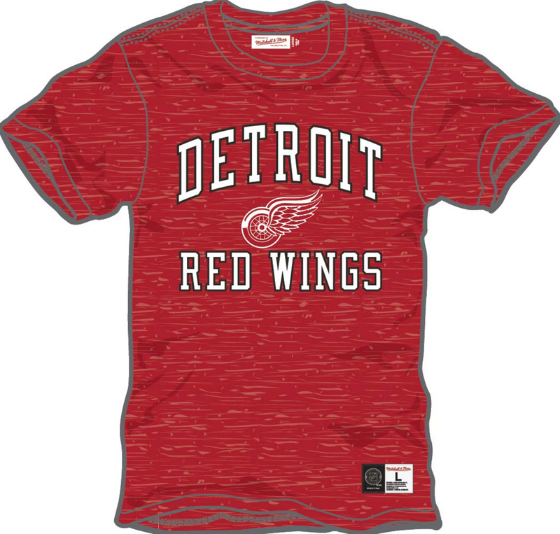 Mitchell & Ness Detroit Red Wings Scarlet Current Logo Legendary Slub T-Shirt