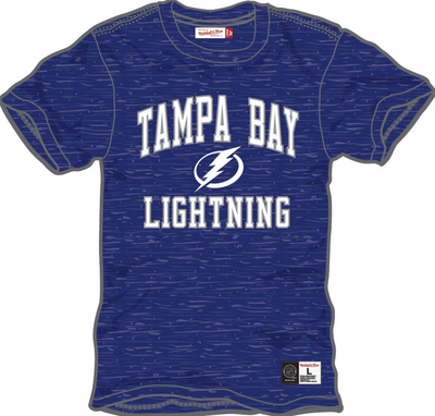 Mitchell & Ness Tampa Bay Lightning Dallas Blue Current Logo Legendary Slub T-Shirt