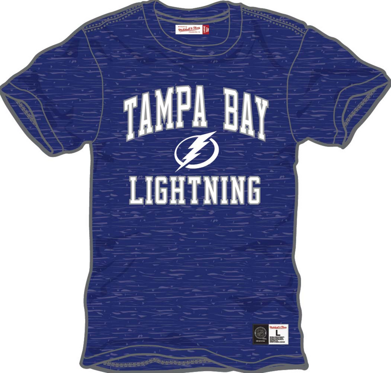 Mitchell & Ness Tampa Bay Lightning Dallas Blue Current Logo Legendary Slub T-Shirt