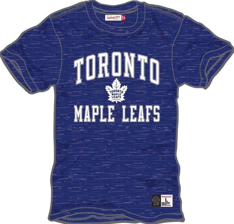 Mitchell & Ness Toronto Maple Leafs Dallas Blue Current Logo Legendary Slub T-Shirt