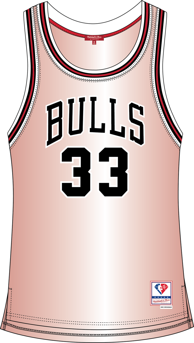 Mitchell & Ness Women's Scottie Pippen Chicago Bulls 1997 W 75th Rose Gold Swingman Jersey