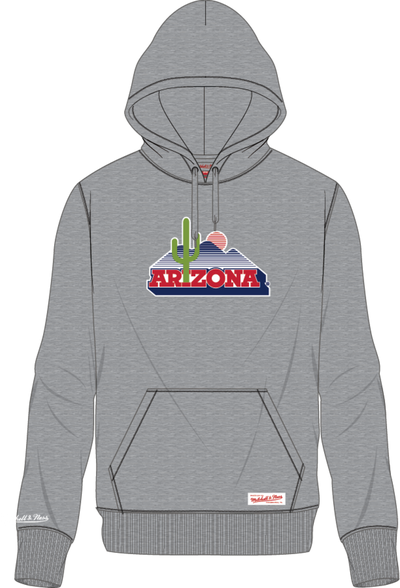 Mitchell & Ness University of Arizona Grey Heather Slammin Hoodie Wildcats