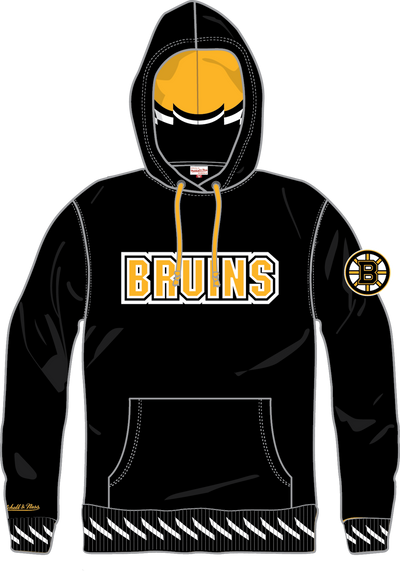 Mitchell & Ness Boston Bruins Black Playmaker Fleece Hoodie