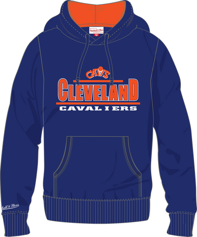 Mitchell & Ness Cleveland Cavaliers Royal Throw It Back Fleece Hoodie