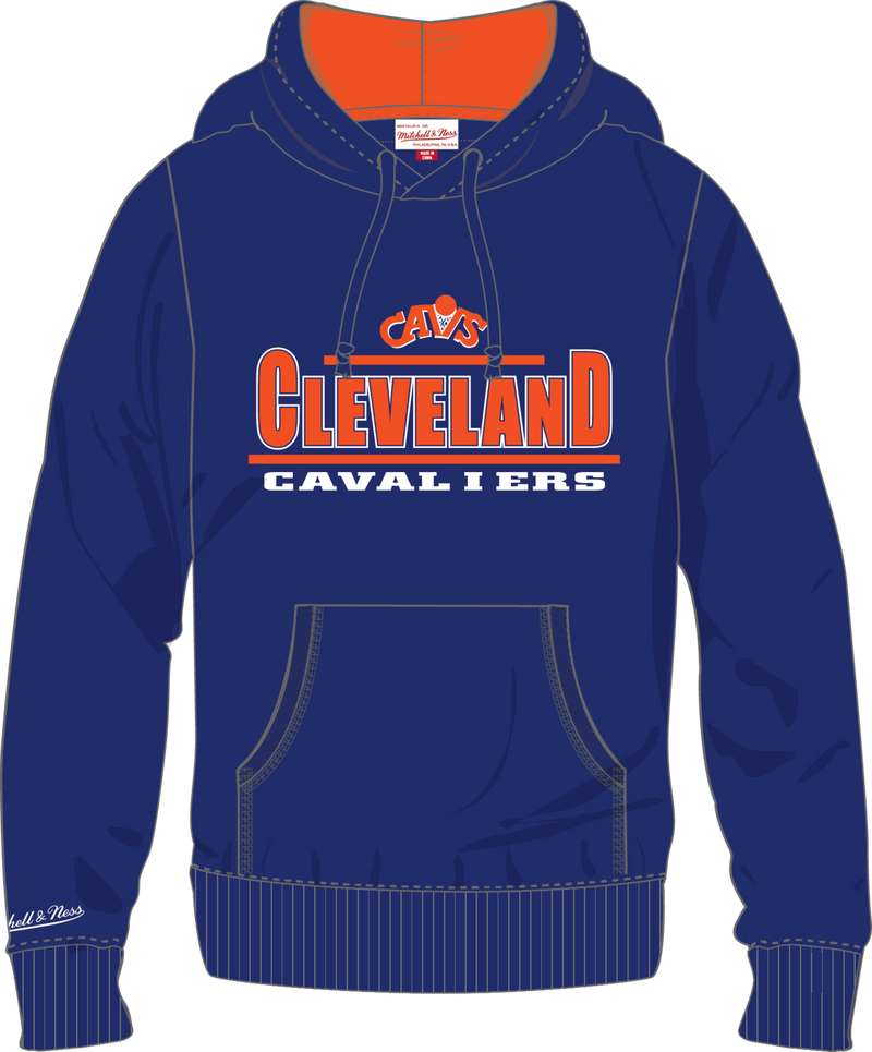 Mitchell & Ness Cleveland Cavaliers Royal Throw It Back Fleece Hoodie