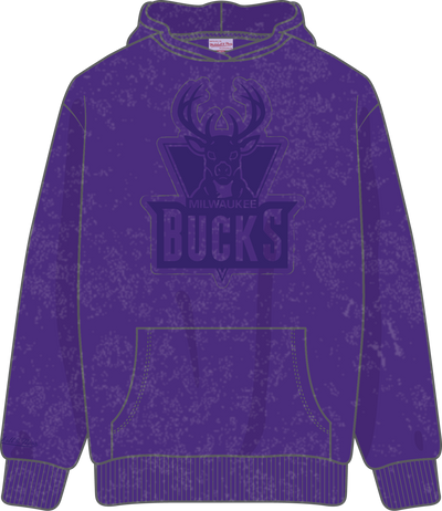 Mitchell & Ness Milwaukee Bucks Regal Purple Downtown Collection Fleece Hoodie