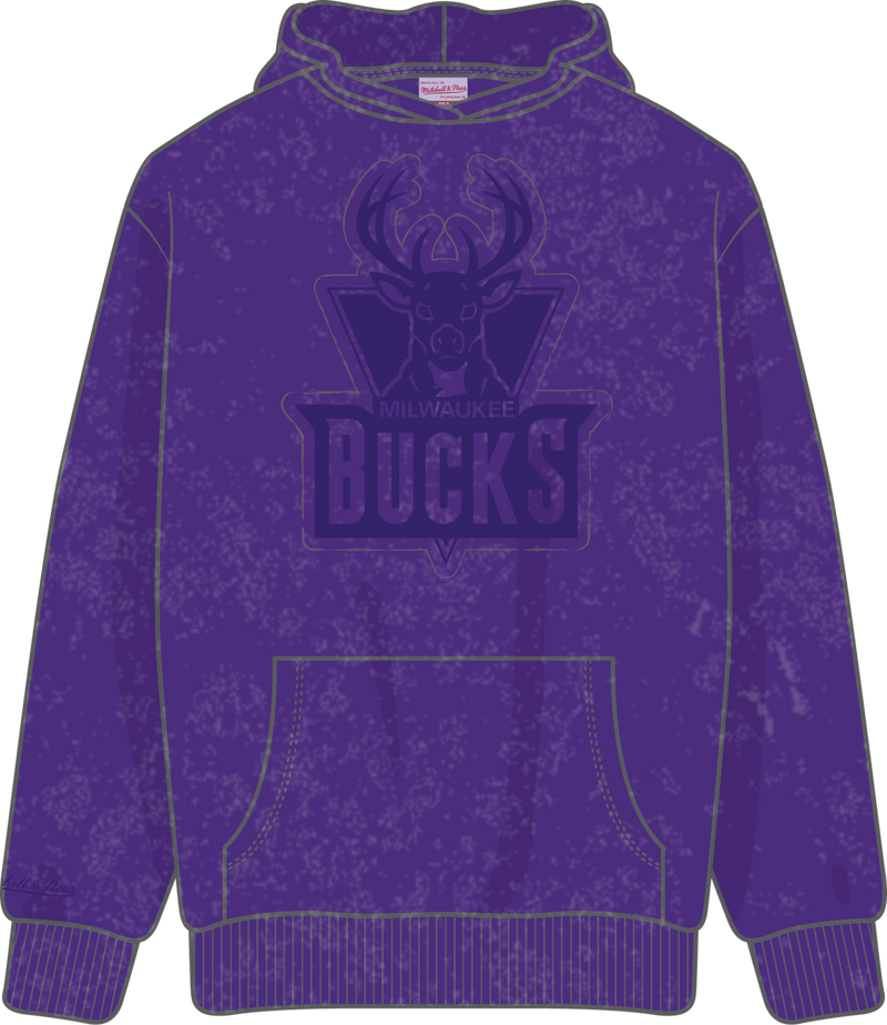Mitchell & Ness Milwaukee Bucks Regal Purple Downtown Collection Fleece Hoodie