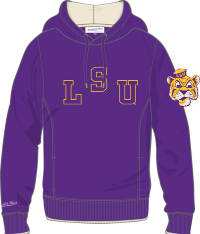 Mitchell & Ness LSU Tigers Purple Team Legacy Fleece Hoodie