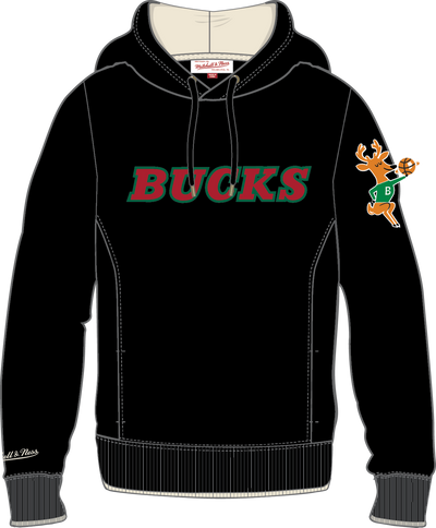 Mitchell & Ness Milwaukee Bucks Black Team Legacy Fleece Hoodie