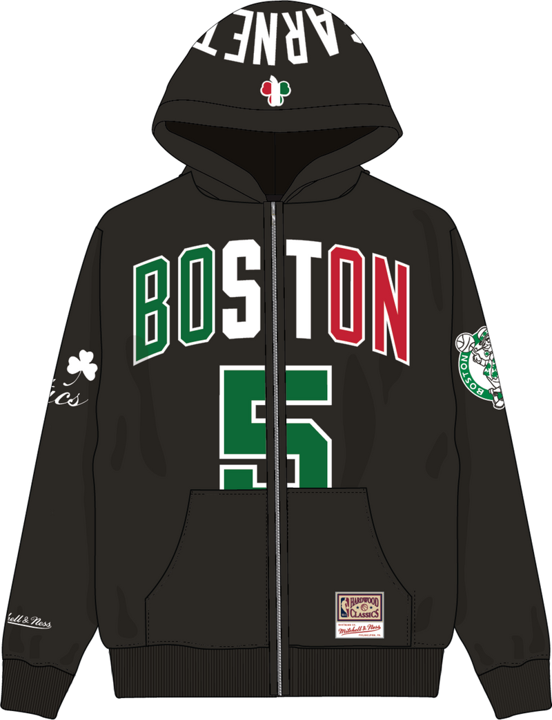 Mitchell & Ness Kevin Garnett Boston Celtics Black Maxxed Out Hoodie