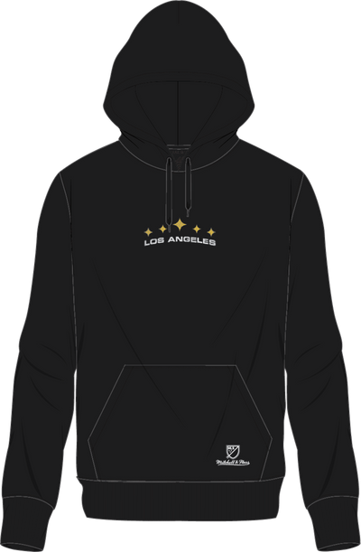 Mitchell & Ness LA Galaxy 1996 Black Spray Paint Hoodie