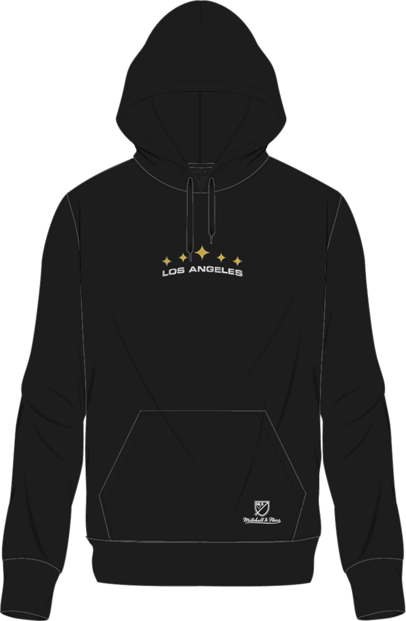Mitchell & Ness LA Galaxy 1996 Black Spray Paint Hoodie