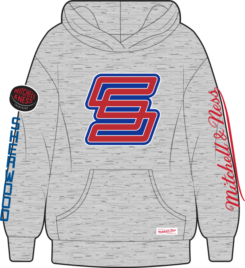 Mitchell & Ness Grey Heather Sherwood Rep My Hood Pullover Hoodie