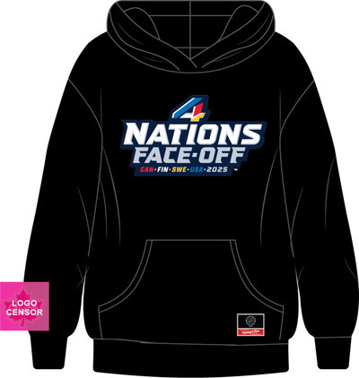 Mitchell & Ness Team Canada Black 4 Nations Face Off Hoodie