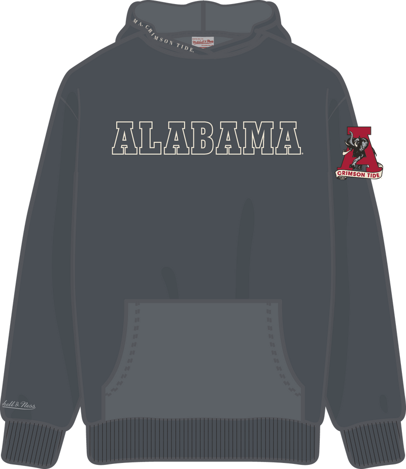 Mitchell & Ness Alabama Crimson Tide Dark Grey Heritage Hues Fleece Hoodie