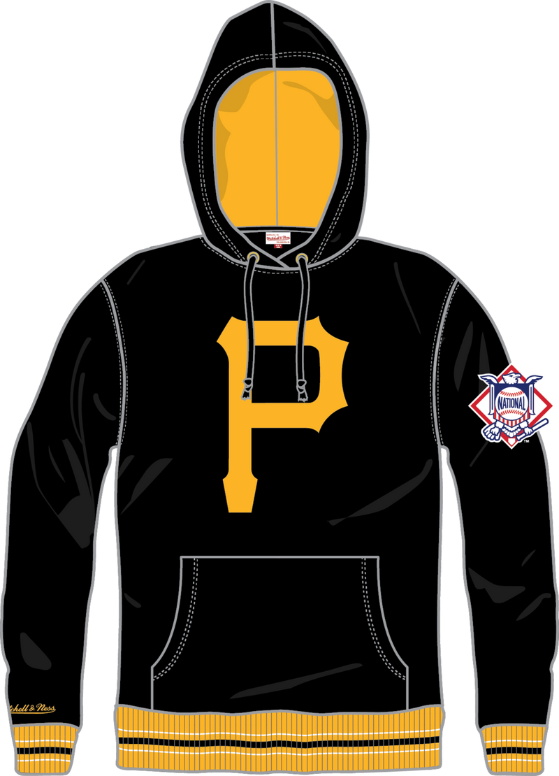 Mitchell & Ness Pittsburgh Pirates Black Playoff Win Lightweight Fleece Hoodie
