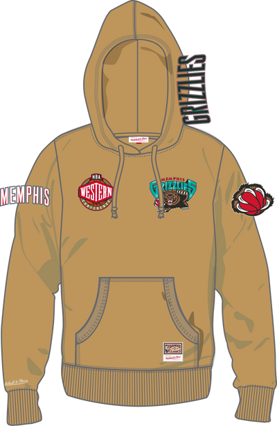 Mitchell & Ness Memphis Grizzlies Dusted Collection Hoodie