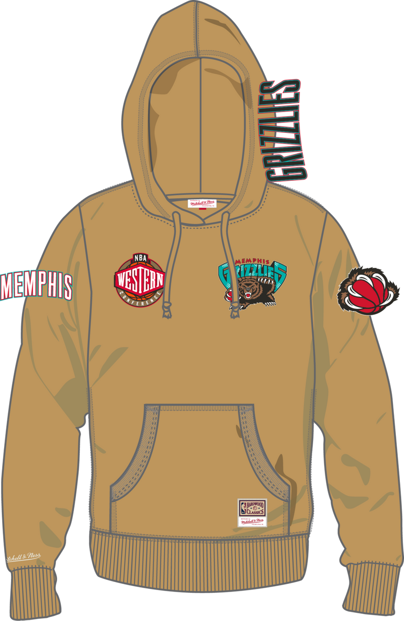 Mitchell & Ness Memphis Grizzlies Dusted Collection Hoodie