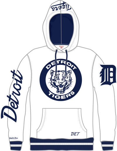 Mitchell & Ness Detroit Tigers Arctic White Fleece Hoodie