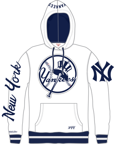 Mitchell & Ness New York Yankees Arctic White Fleece Hoodie