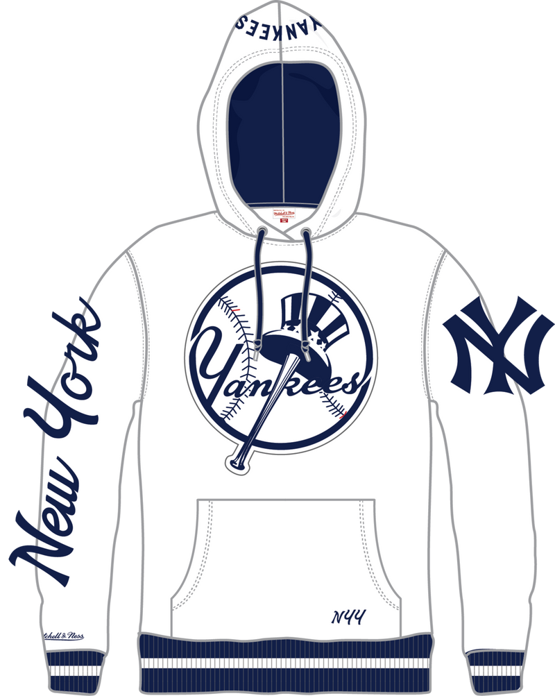 Mitchell & Ness New York Yankees Arctic White Fleece Hoodie