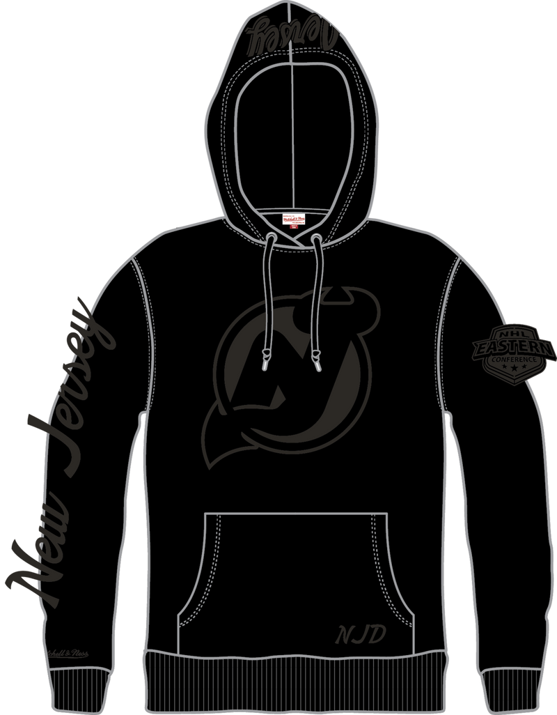 Mitchell & Ness New Jersey Devils Black Phantom Fleece Hoodie