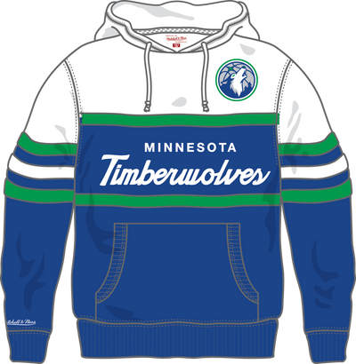 Mitchell & Ness Minnesota Timberwolves White Team Color Head Coach Hoodie