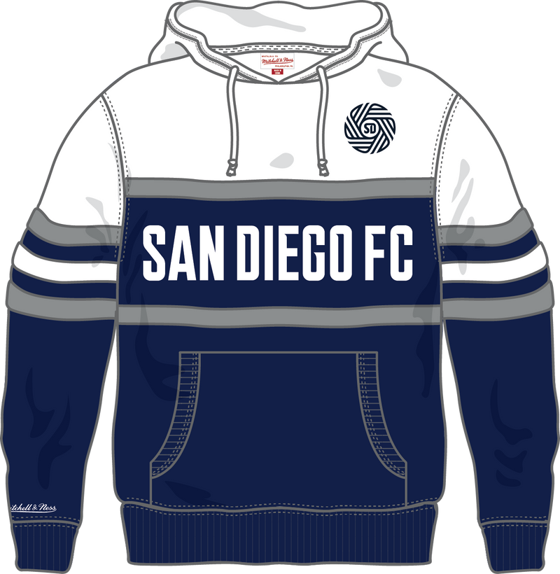 Mitchell & Ness San Diego FC Navy Team Color Head Coach Hoodie