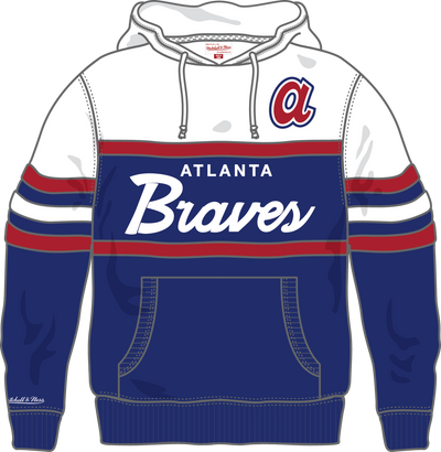 Mitchell & Ness Atlanta Braves Royal Team Color Head Coach Hoodie