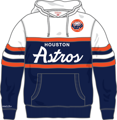 Mitchell & Ness Houston Astros Navy Team Color Head Coach Hoodie