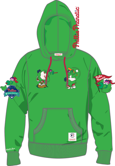 Mitchell & Ness Philadelphia Phillies Green Double Clutch Hoodie