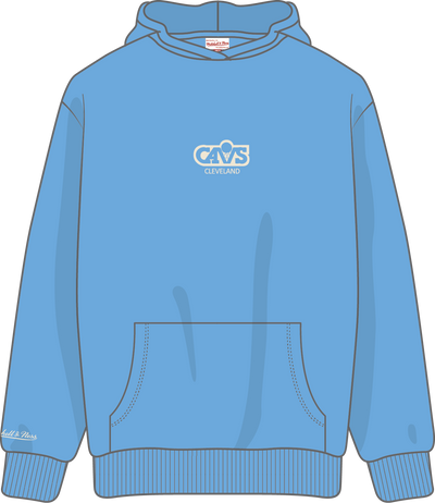 Mitchell & Ness Cleveland Cavaliers Light Blue Core Essentials Fleece Hoodie