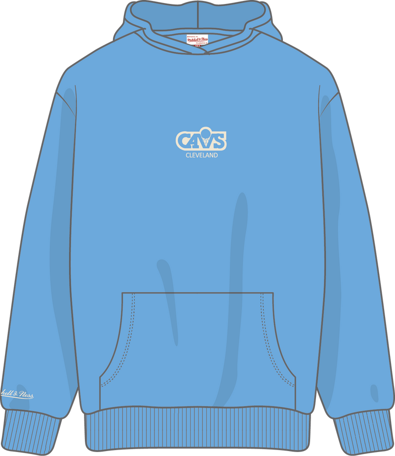 Mitchell & Ness Cleveland Cavaliers Light Blue Core Essentials Fleece Hoodie
