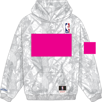 Mitchell & Ness Minnesota Timberwolves White Ghosted Hoodie