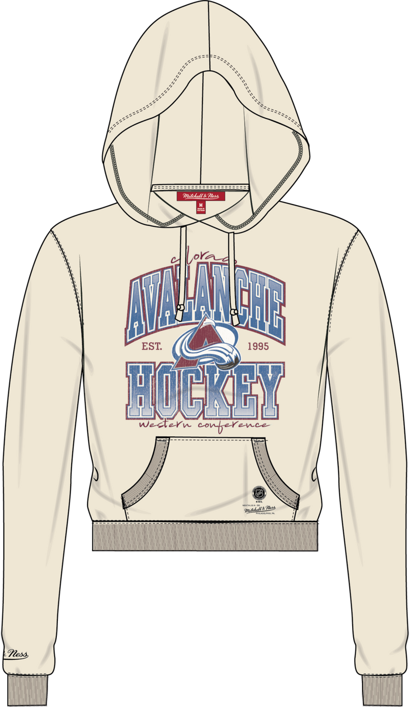 Mitchell & Ness Women's Colorado Avalanche Cream Chase Hoodie