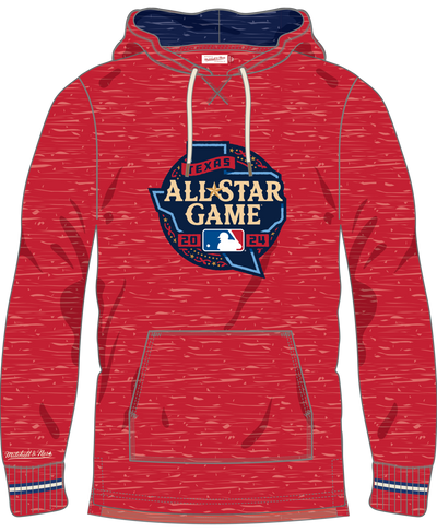 Mitchell & Ness MLB All-Star|MLB Merchandise Scarlet Current Logo Legendary Slub Long Sleeve Hoodie