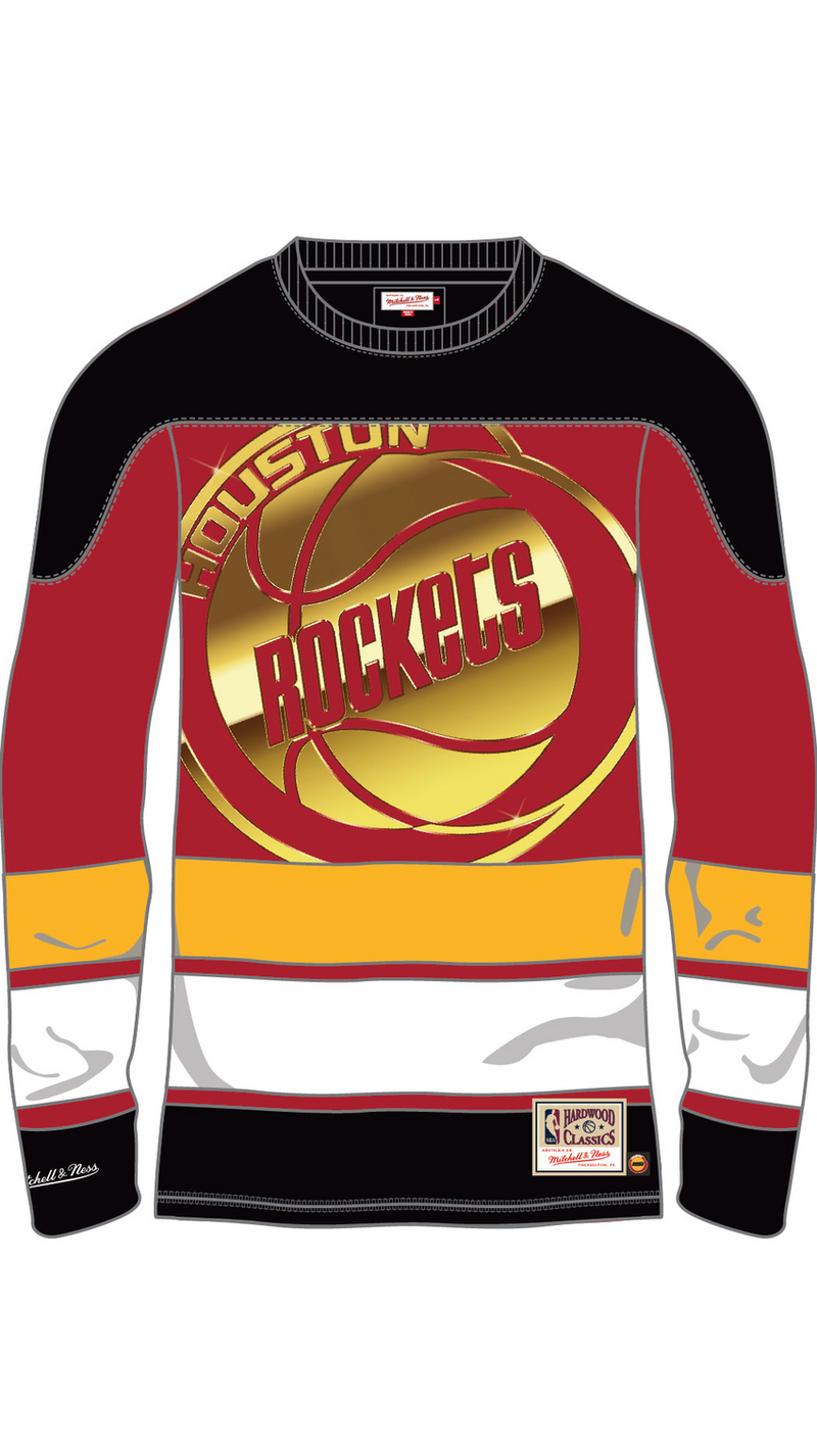 Mitchell & Ness Women's Houston Rockets Red Big Face 4.0 Hockey Jersey